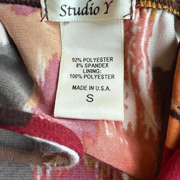 Y2K Made in the USA Vibrant Orange‎ and Red Tank - Picture 3 of 5